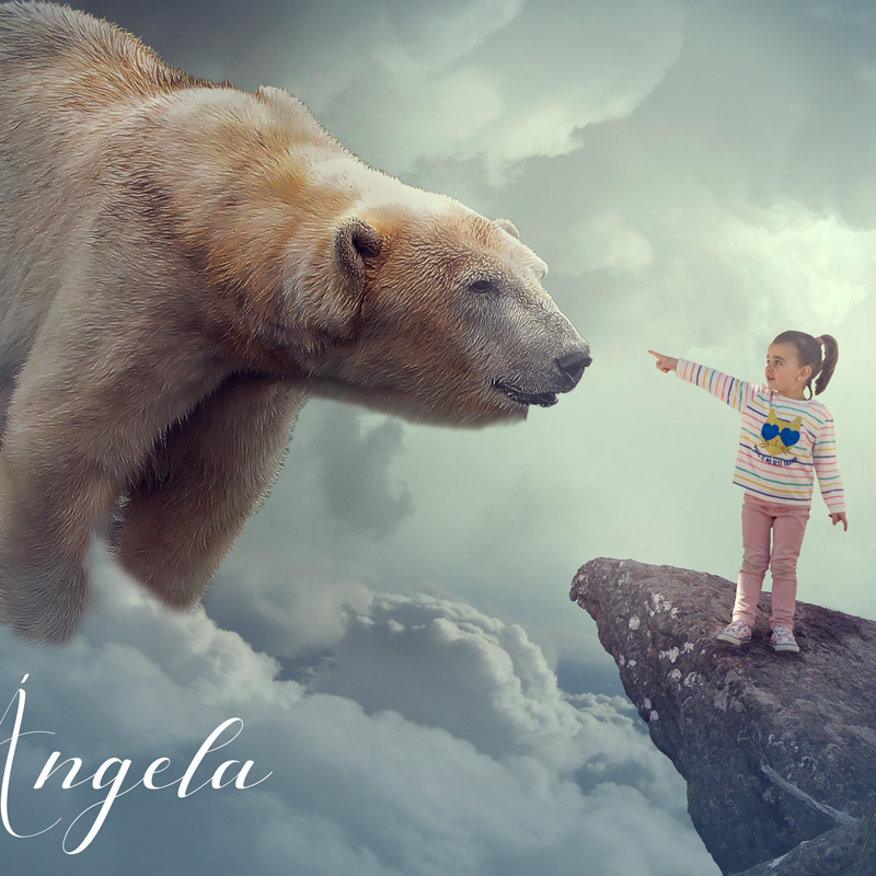 Luna de fresa fotografía infantil - fotografía de fantasia 7