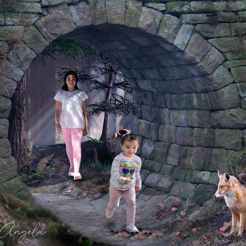 Luna de fresa fotografía infantil - fotografía de fantasia 8